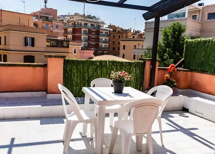 Terrace With View Of Cupola San Pietro - Casa Claudia Appartement Rome